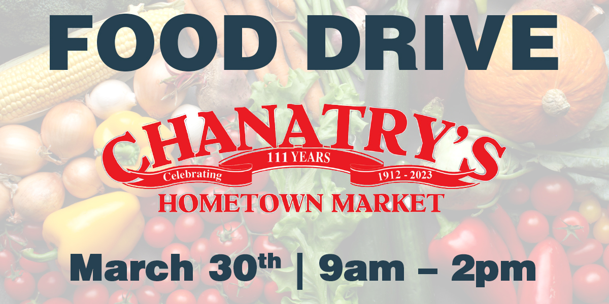 March 30th Food Drive!